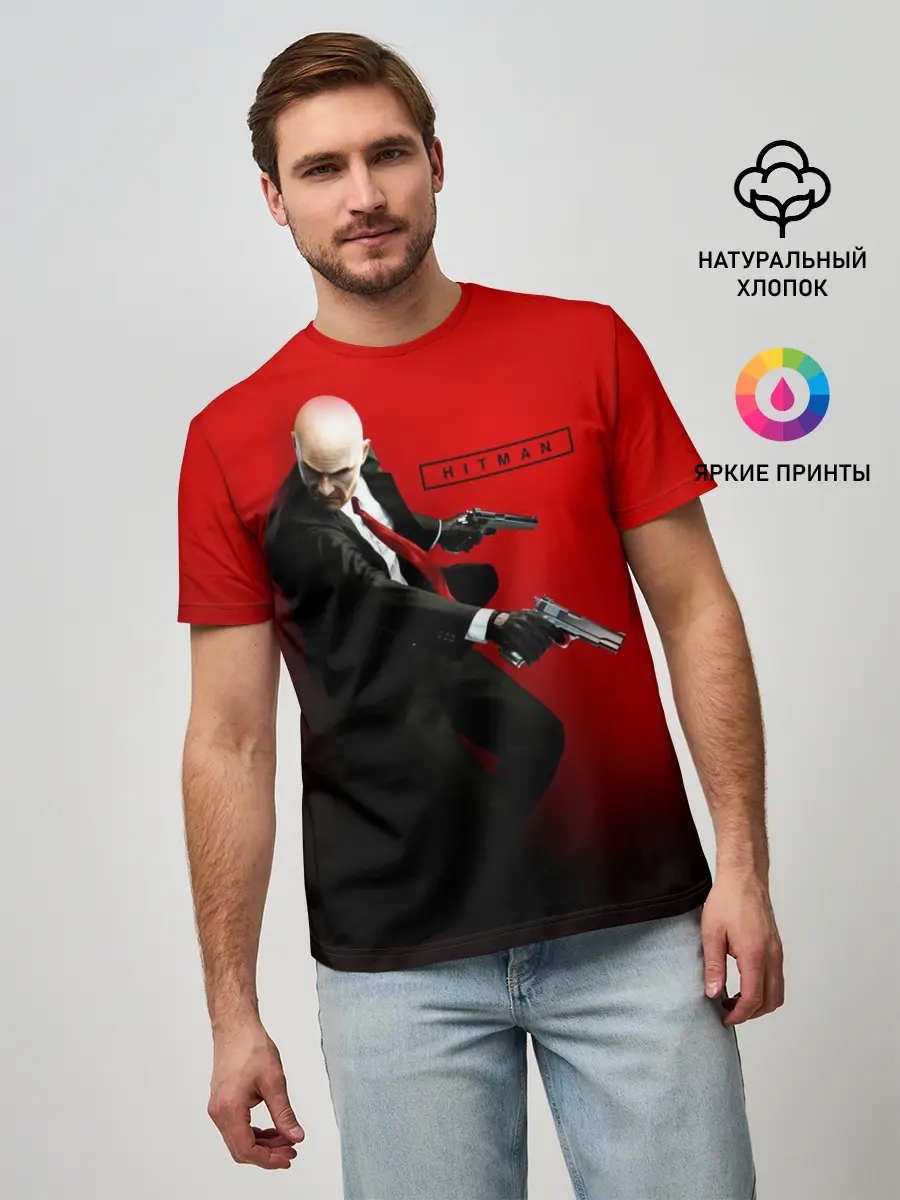 Мужская базовая футболка / Hitman_3 (P007_P004ooo1571211, P004ooo1571211)