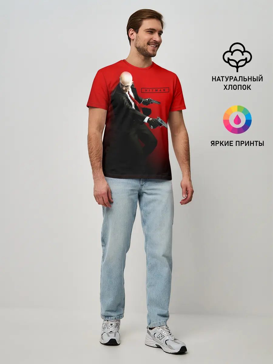 Мужская базовая футболка / Hitman_3 (P007_P004ooo1571211, P004ooo1571211)