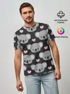 Мужская базовая футболка / Мордочки коал