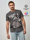 Мужская базовая футболка / Мягкий ослик