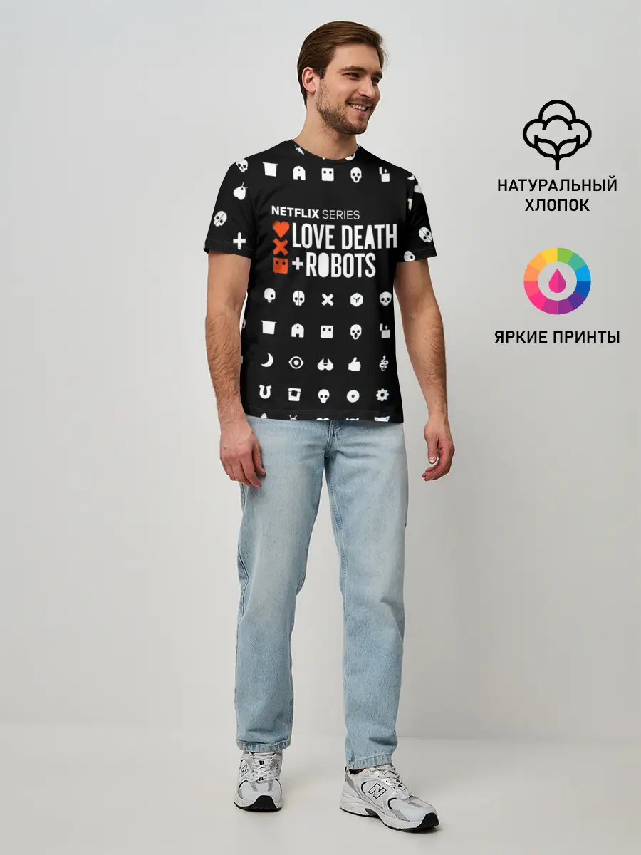 Мужская базовая футболка / LOVE DEATH + ROBOTS $$$