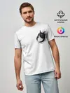 Мужская базовая футболка / КОТ В СЕРДЦЕ