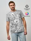 Мужская базовая футболка / Коты мемы кошки