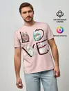 Мужская базовая футболка / LOVE зверушки