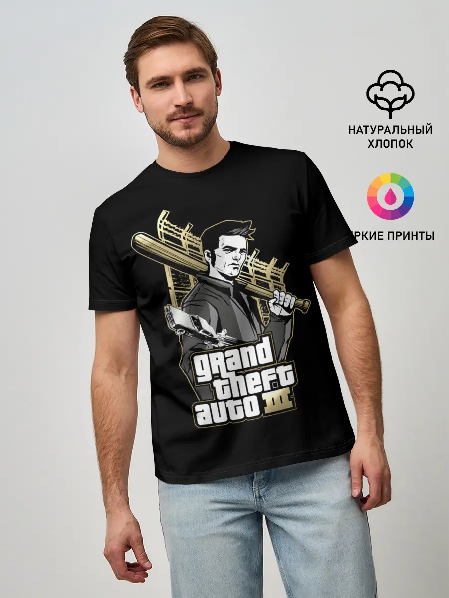 Мужская базовая футболка / Клод | GTA 3
