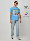Мужская базовая футболка / SONIC