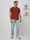 Мужская базовая футболка / Шотландка