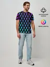Мужская базовая футболка / BILLIE EILISH PATTERN
