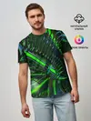 Мужская базовая футболка / DIGITAL NEON GREEN