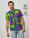 Мужская базовая футболка / НЕОНОВЫЙ ЦВЕТОК