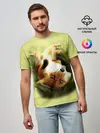 Мужская базовая футболка / Лиса на траве