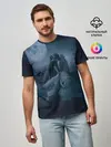 Мужская базовая футболка / Девочка и полнолуние