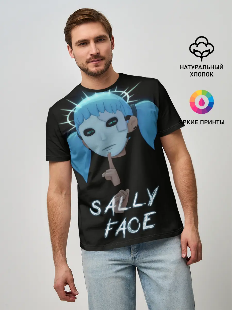 Мужская базовая футболка / Sally Face (6)