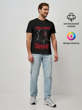 Мужская базовая футболка / CHRIS FENH | SLIPKNOT | СЛИПКНОТ (Z)