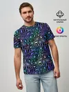 Мужская базовая футболка / ГЕЙМЕРСКИЙ НЕОН