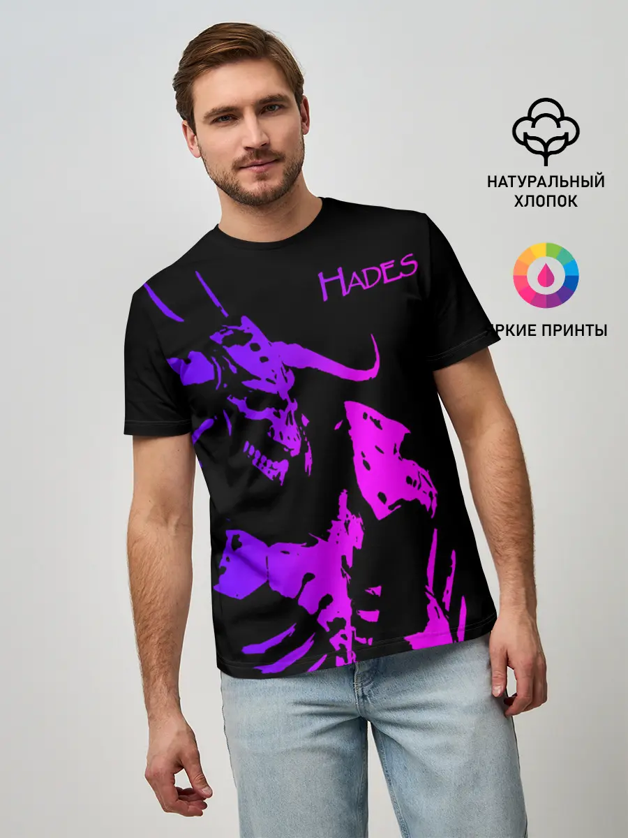 Мужская базовая футболка / Hades demon