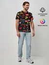 Мужская базовая футболка / Motorcycle pattern | Мото паттерн