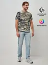 Мужская базовая футболка / Камуфляж для рыбака