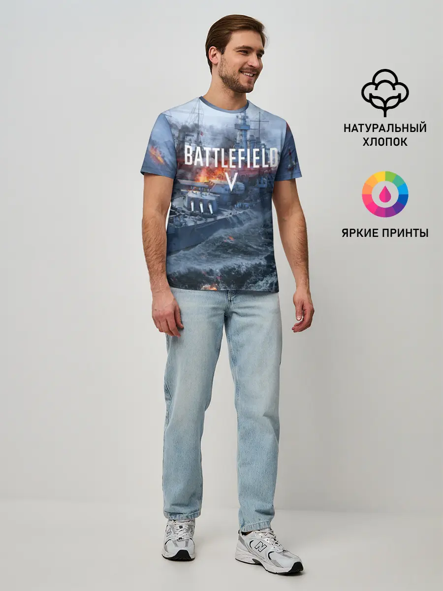Мужская базовая футболка / BATTLEFIELD 5 (P007_P004ooo1656193, P004ooo1656193)