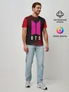 Мужская базовая футболка / BTS / БТС