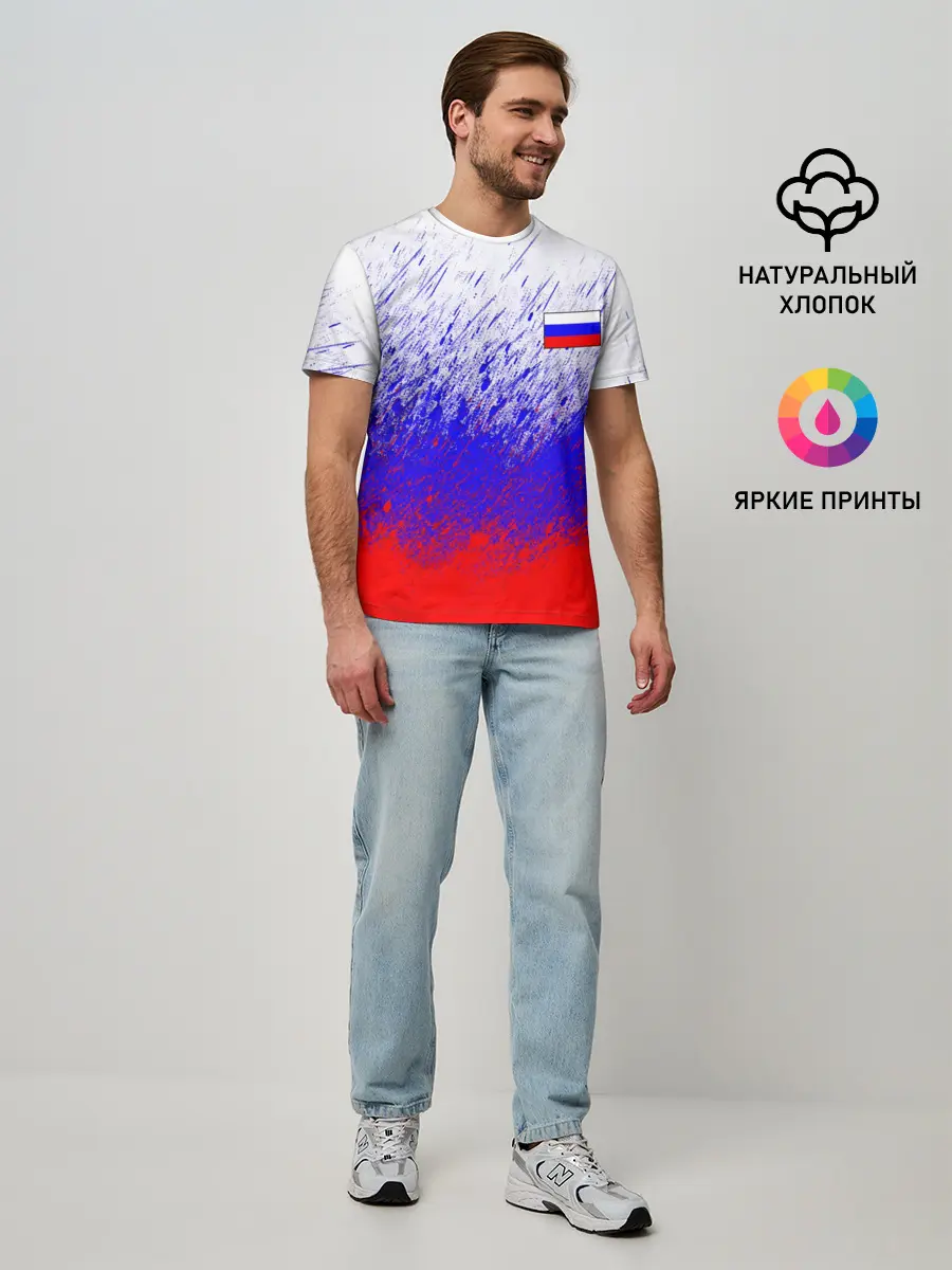 Мужская базовая футболка / Россия
