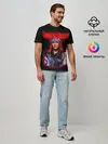 Мужская базовая футболка / Guns n roses + Спина (P007_P004ooo1947173, P004ooo1947173)