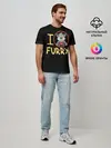 Мужская базовая футболка / I love furry
