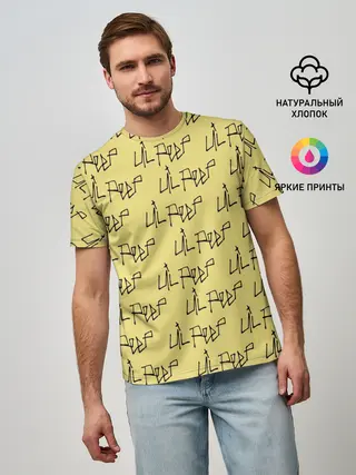 Мужская базовая футболка / LiL PEEP Pattern