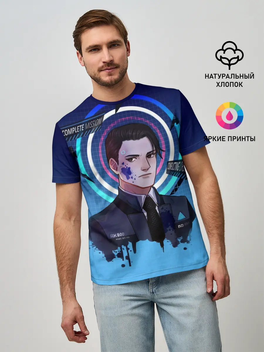 Мужская базовая футболка / Detroit: Become Human (2)