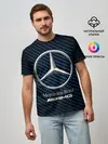 Мужская базовая футболка / MERCEDES / МЕРСЕДЕС