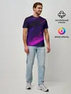 Мужская базовая футболка / GEOMETRY STRIPES NEON