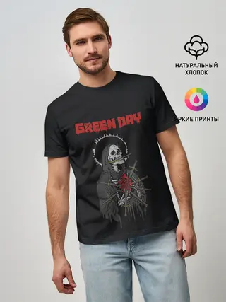 Мужская базовая футболка / GreenDay | ГринДей | Poster (Z)