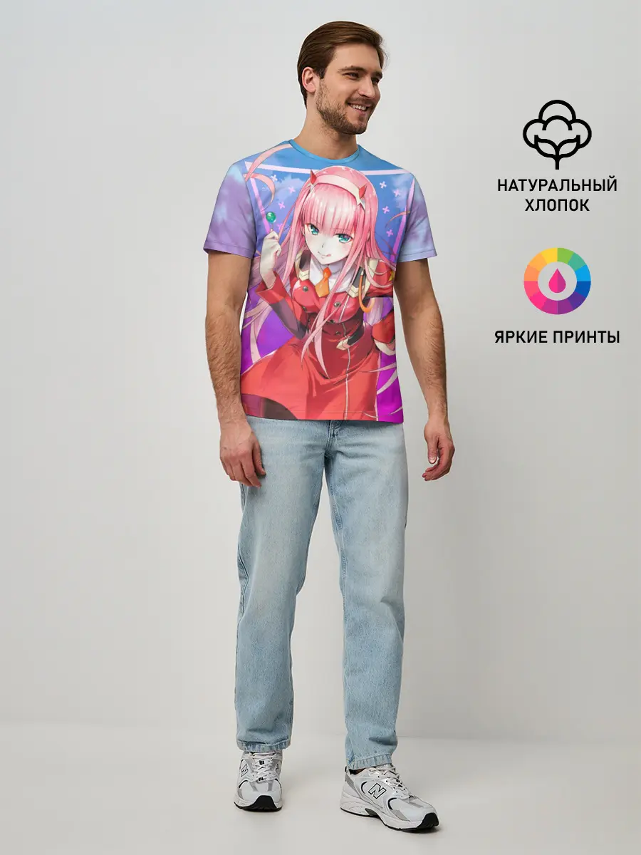 Мужская базовая футболка / Darling in the Franxx