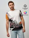 Мужская базовая футболка / Афросамурай аниме