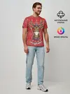 Мужская базовая футболка / Deer in a medical mask