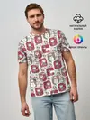 Мужская базовая футболка / Санта везёт подарки