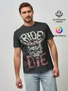 Мужская базовая футболка / Ride or die