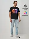 Мужская базовая футболка / НЕОНОВЫЙ ПАУК / NEON