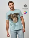 Мужская базовая футболка / Беспородная Собака дворняга / A Dog