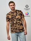 Мужская базовая футболка / Черепа