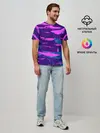 Мужская базовая футболка / CYBERSTYLE NEON CAMOUFLAGE