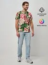 Мужская базовая футболка / ЦВЕТЫ / FLOWERS / 8 МАРТА