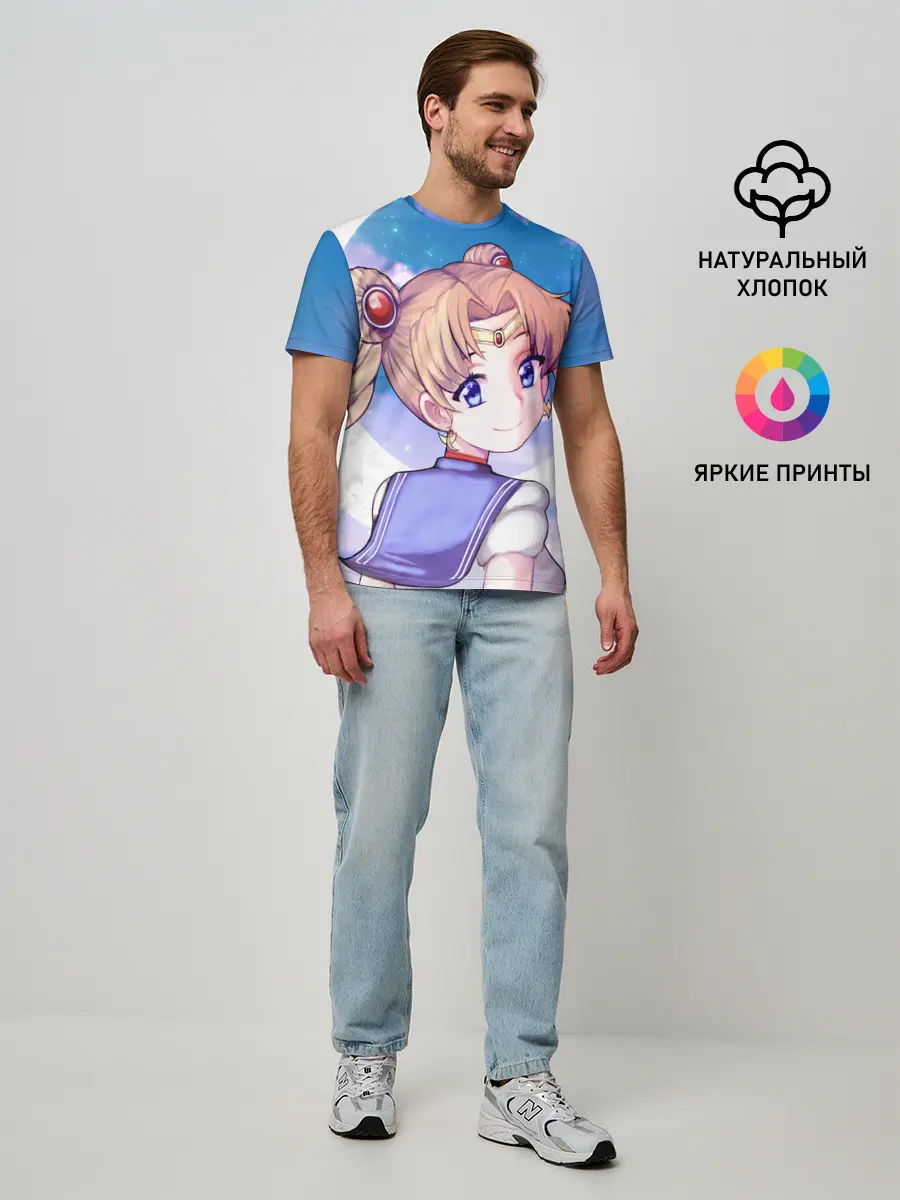 Мужская базовая футболка / SAILOR MOON