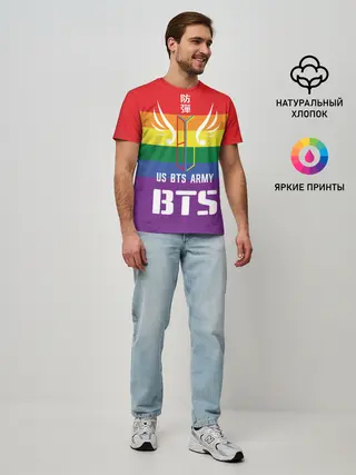 Мужская базовая футболка / BTS Army