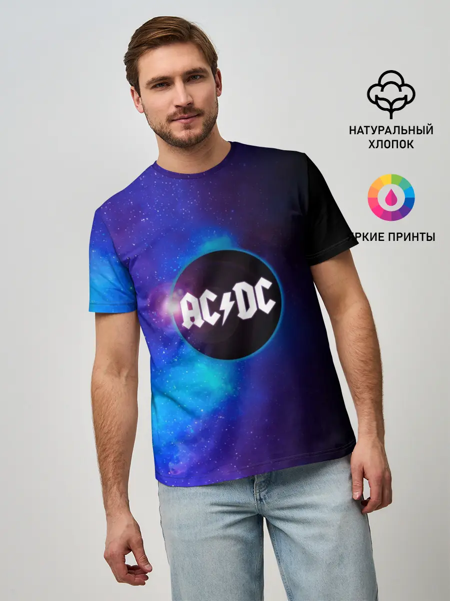 Мужская базовая футболка / ACDC