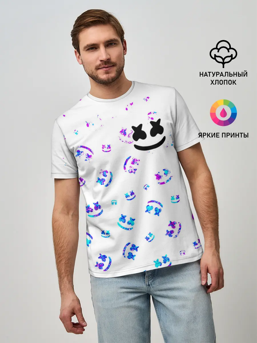 Мужская базовая футболка / MARSHMELLO / МАРШМЕЛЛОУ