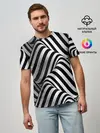 Мужская базовая футболка / 3D Иллюзия