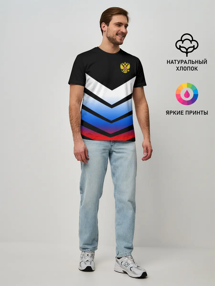 Мужская базовая футболка / RUSSIA SPORT | РОССИЯ СПОРТ (P007_P004ooo1501949, P004ooo1501949)