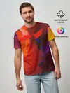 Мужская базовая футболка / Горная абстракция
