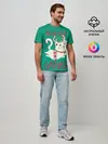Мужская базовая футболка / Meow-rry Catmas